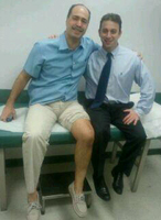 Eric J Strauss MD with the Patient